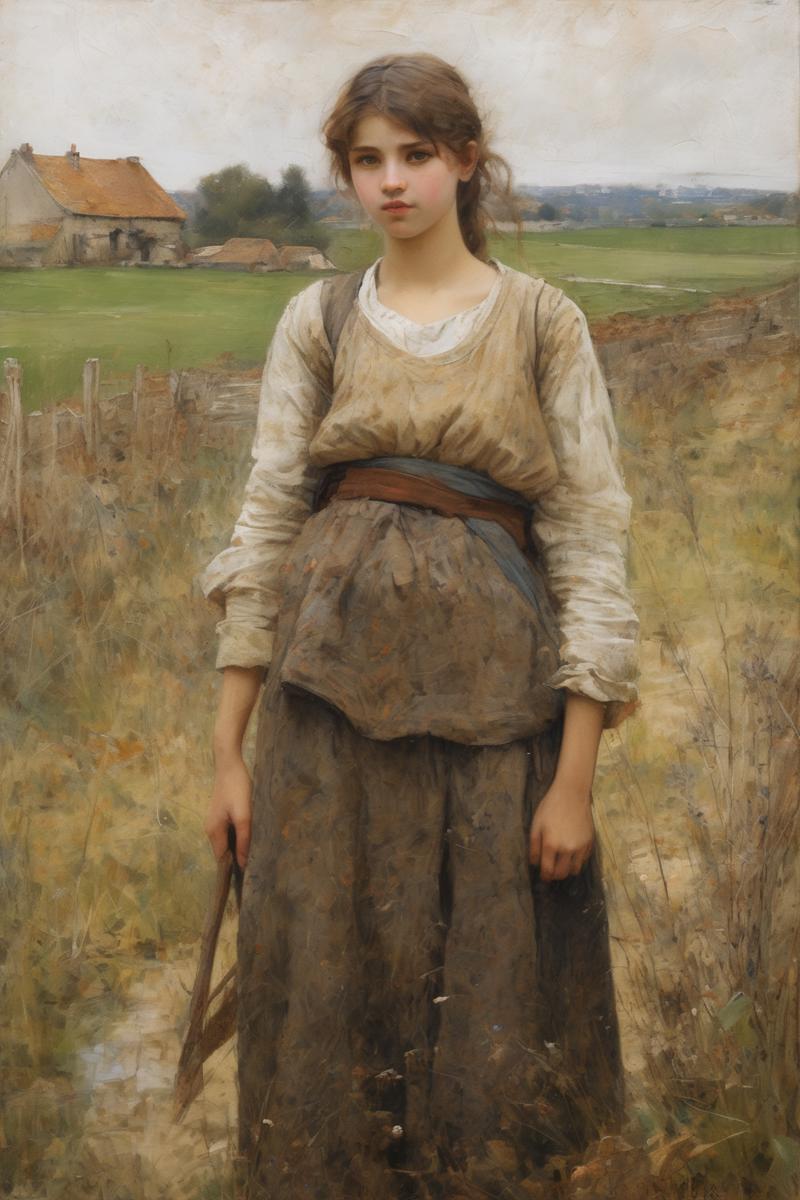 00570-3421070220-Jules Bastien-Lepage Style - In one of Émile Bayard's evocative works, he masterfully captures the humble essence and raw beauty.png